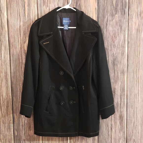 Faconnable Wool Pea Coat - Picture 1 of 14